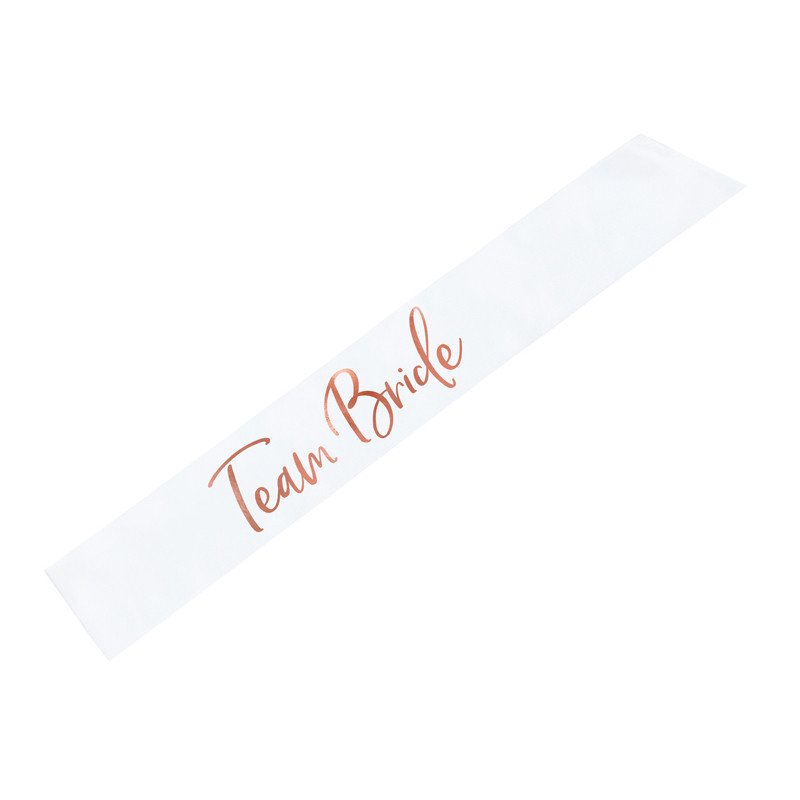 Écharpe "Team Bride" rose gold