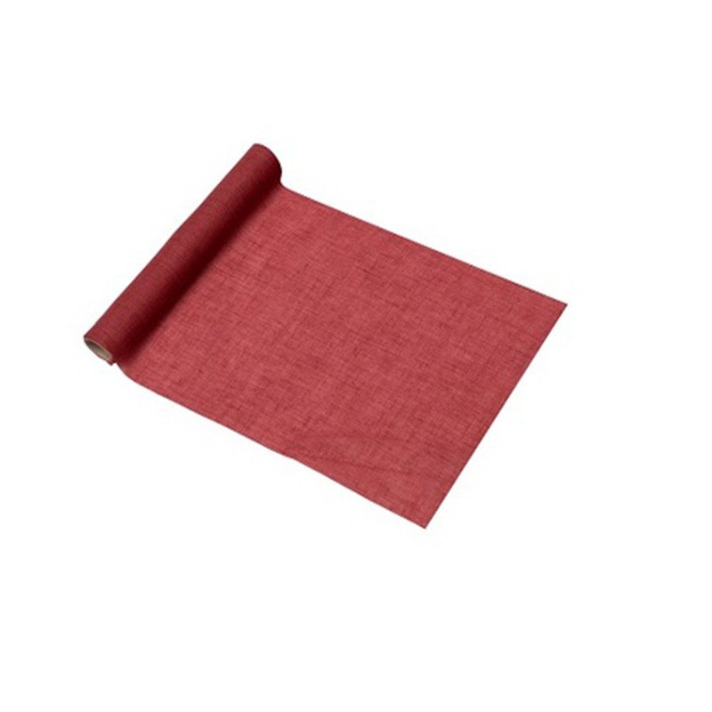 Chemin de table lavable terracotta - 5M