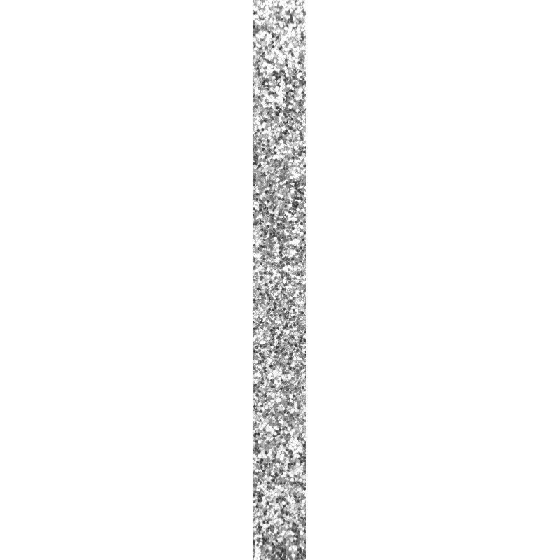 Ruban pailleté argent de 2 mètres Ruban pailleté argent de 2 mètres