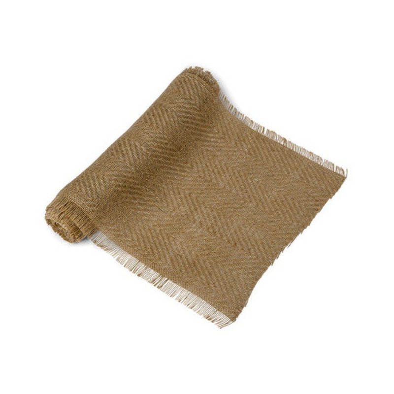 chemin de table jute tissé chevrons 5 mètres chemin de table jute tissé chevrons 5 mètres