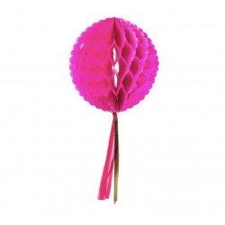 Boule alveolée Tassel fuchsia