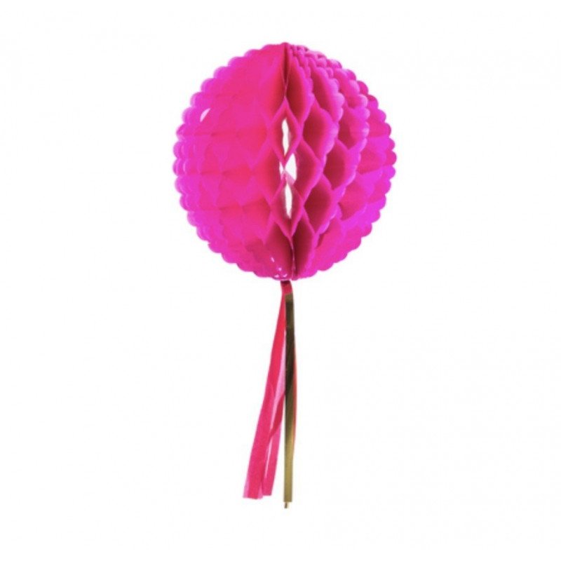 Boule alveolée Tassel fuchsia