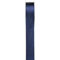 Ruban satin double face noir de 25 mètres