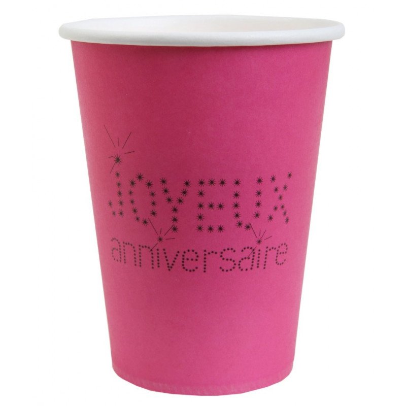 10 gobelets Joyeux Anniversaire 10 gobelets Joyeux Anniversaire