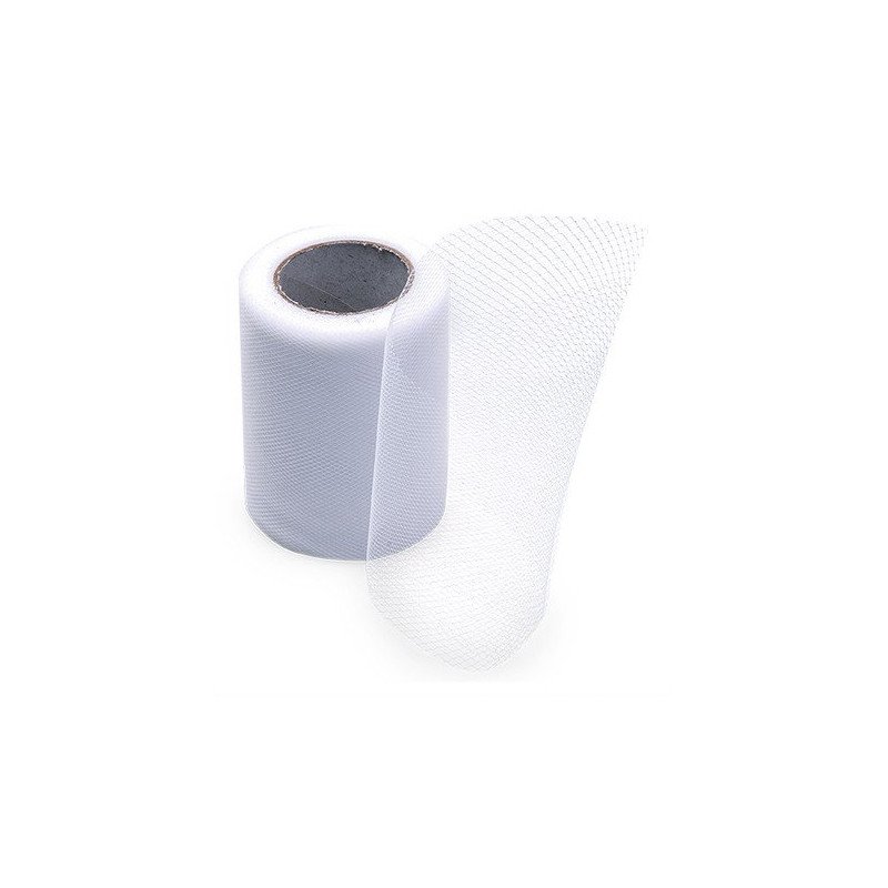 Ruban en tulle blanc de 20 mètres Ruban en tulle blanc de 20 mètres