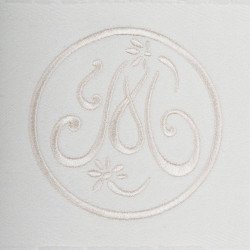 Serviette invité broderie