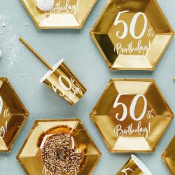 Gobelet doré "50 ans"