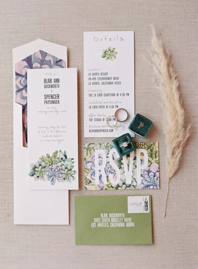  Invitations botaniques bohémiennes avec illustrations succulentes à l'aquarelle Invitations botaniques bohémiennes avec illustrations succulentes à l'aquarelle Invitations botaniques bohémiennes avec illustrations succulentes à l'aquarelle