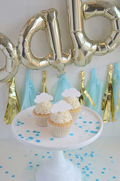 03 Des décorations de gateaux de bapteme ou de Gender reveal faciles