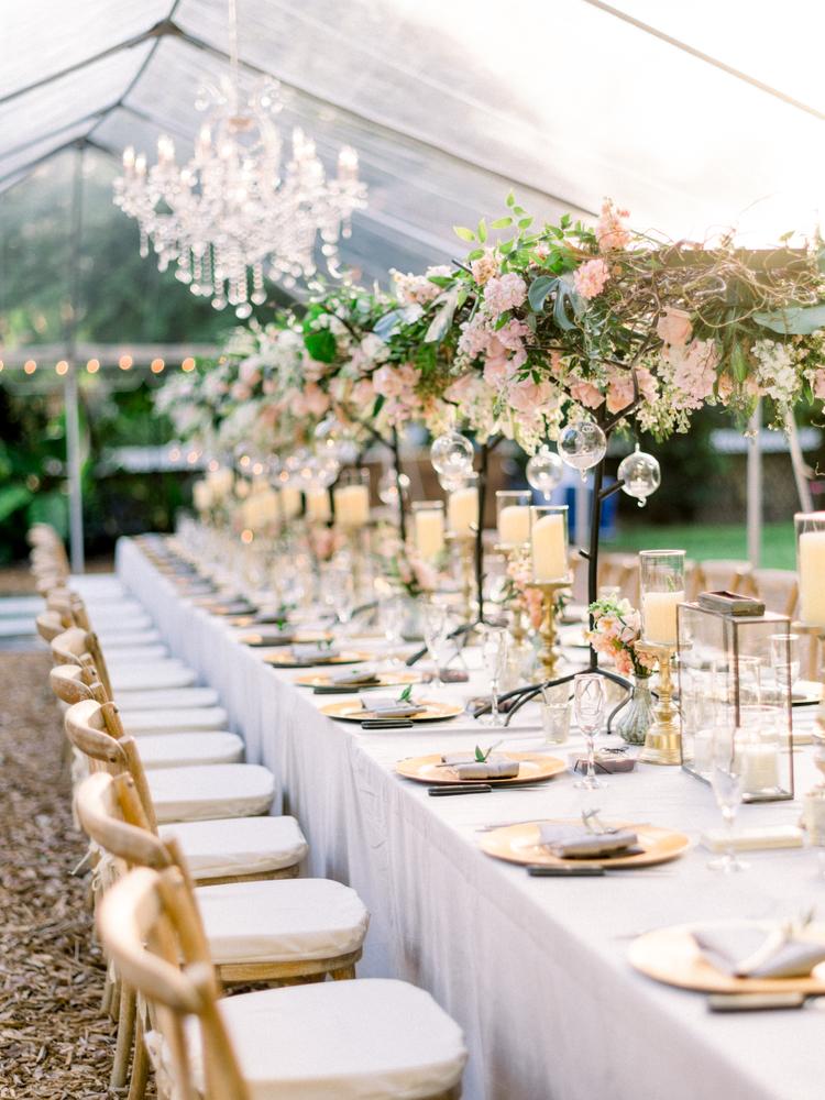 Déco de table dorée chic