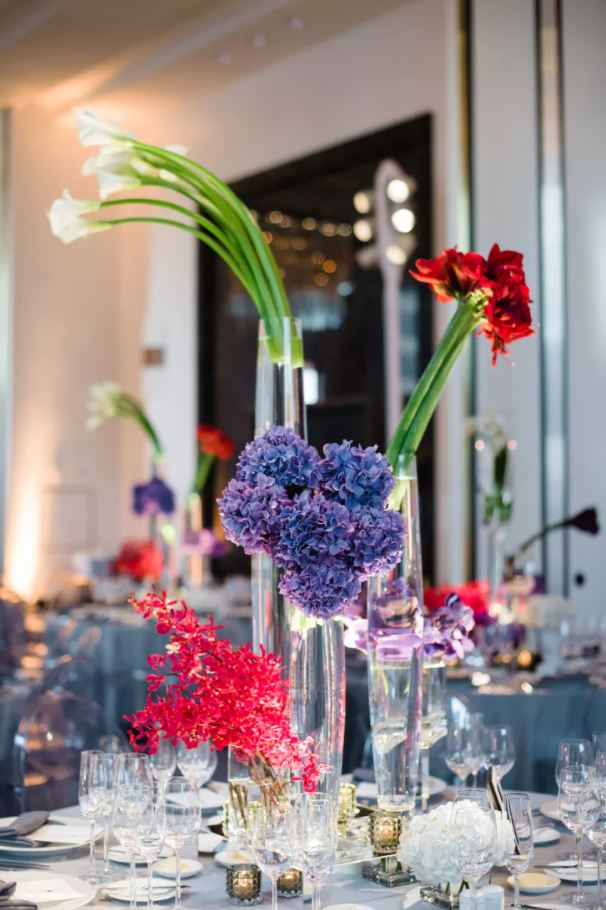 Déco de table florale design chic