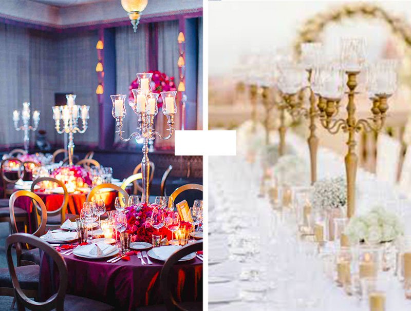 17 les grands chandeliers argents ou or