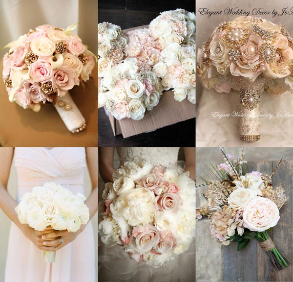 Thème blush and gold pour un mariage