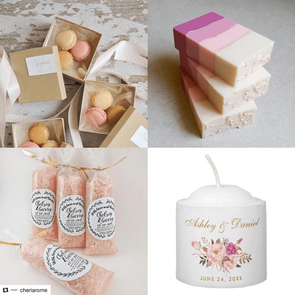 Thème blush and gold pour un mariage