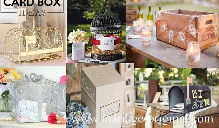 Centre de tablemariage original, urne mariage originale