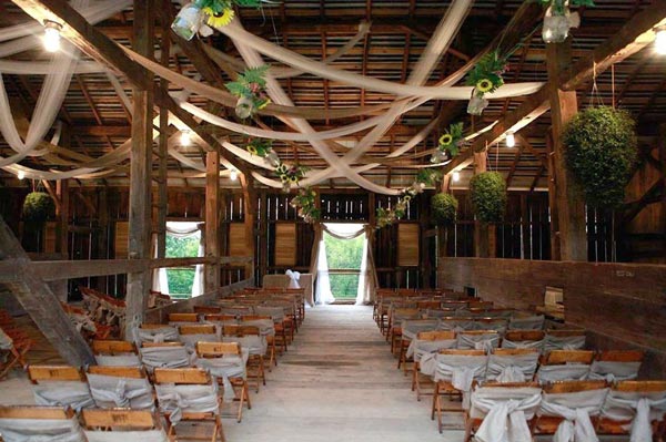 ceremonie mariage interieur rustique