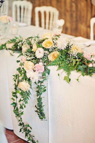deco-de-table-fleurs-et-lierre