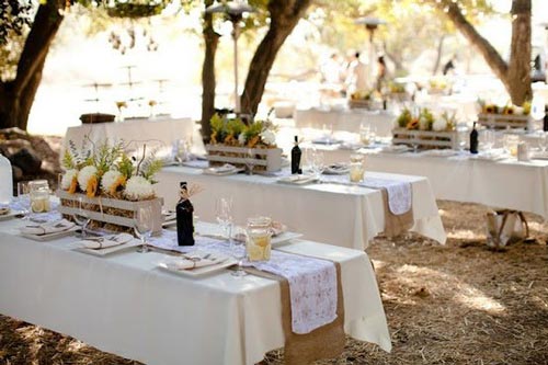 reception mariage exterieur rustique